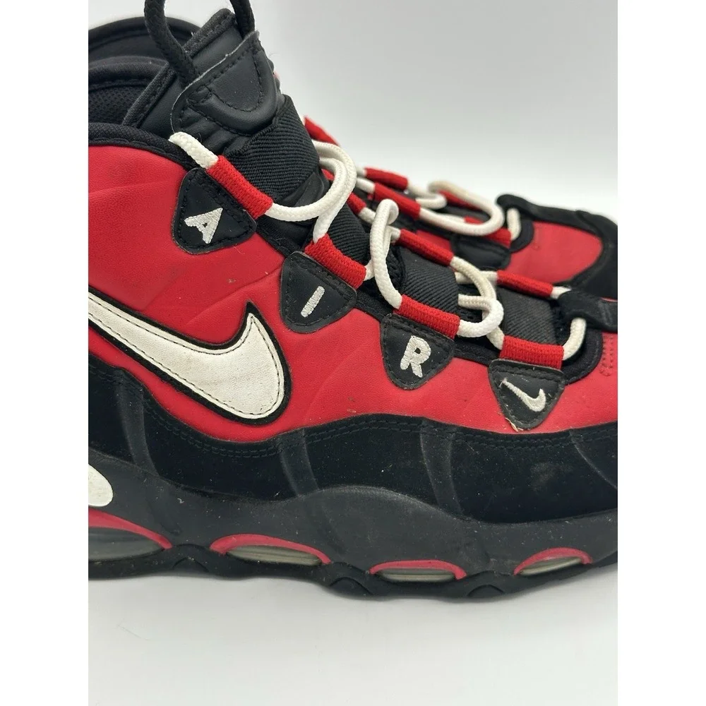 Nike Air Max Uptempo '95 Shoes University Red Black White Men's Size 8.5 Bulls